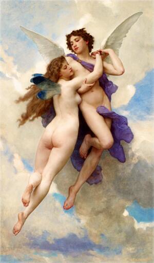 LAmour et Psych by William Adolphe Bouguereau